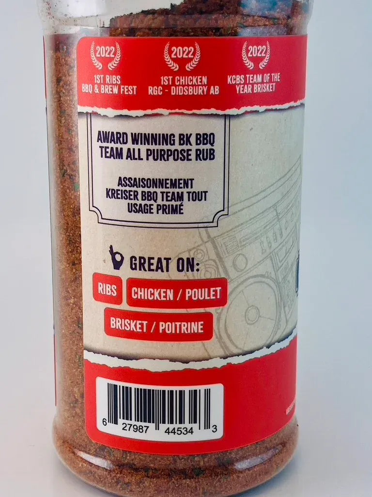 Kreiser BBQ Old Skool BBQ Rub 295g