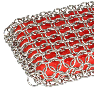 Lodge Chainmail Scrubbing Pad Red
