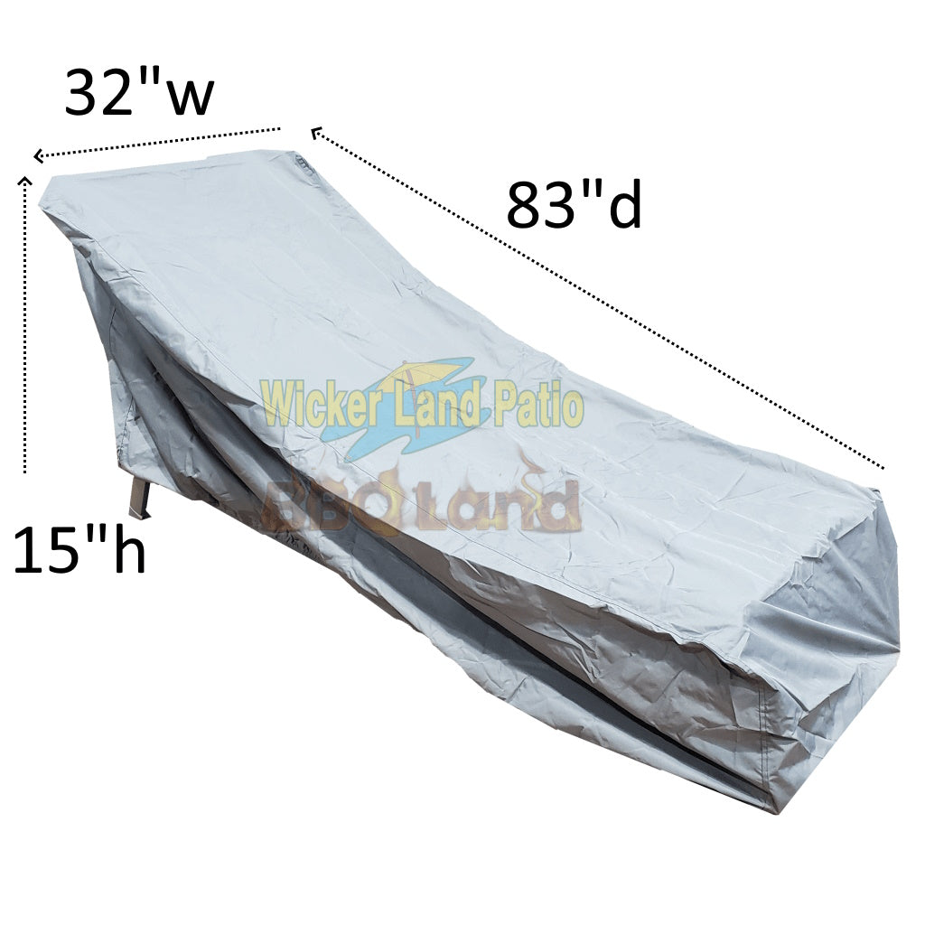 Lounger Cover, W32"xD83"xH15"