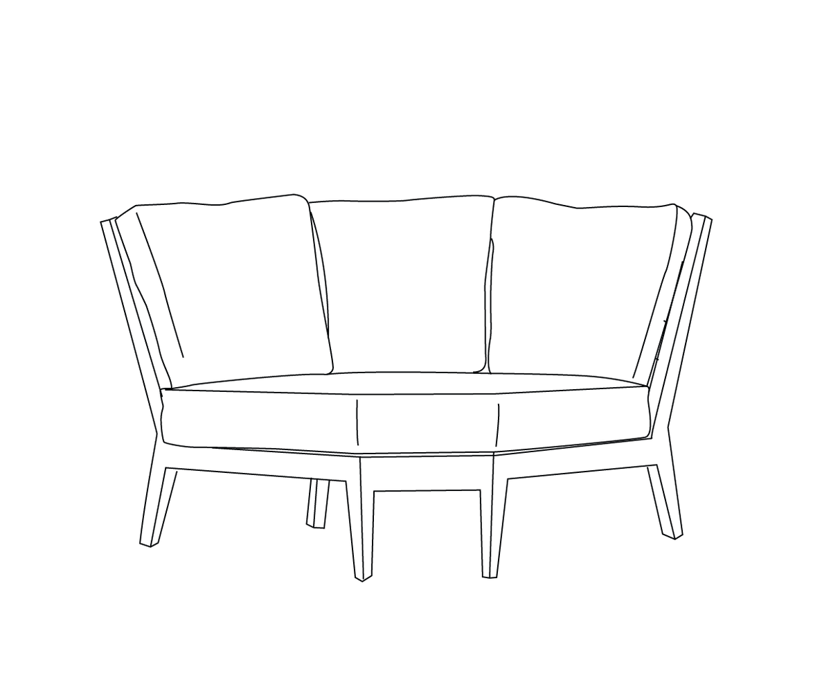 Ratana Lucia Sectional Wedge Left Arm