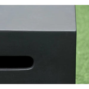 Modeno square propane tank cover black detail