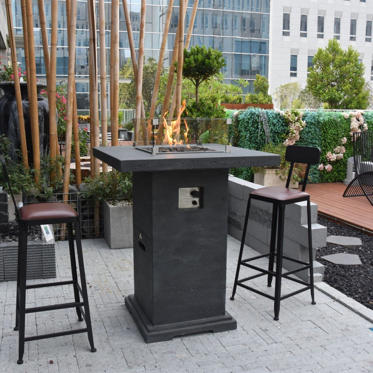 Elementi Montreal fire bar table