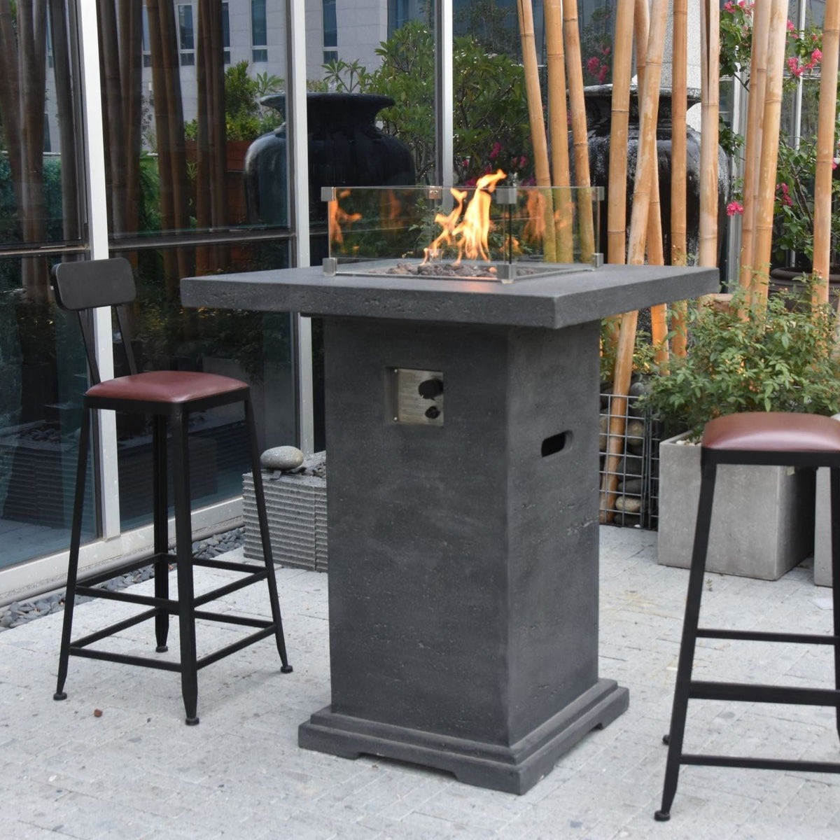 Elementi Montreal fire bar table