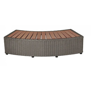 Wicker Step for Round Spa