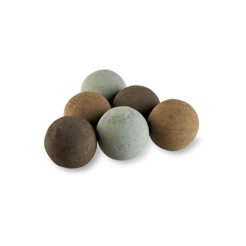 Lite Stone Fire Balls 4" Set of 6