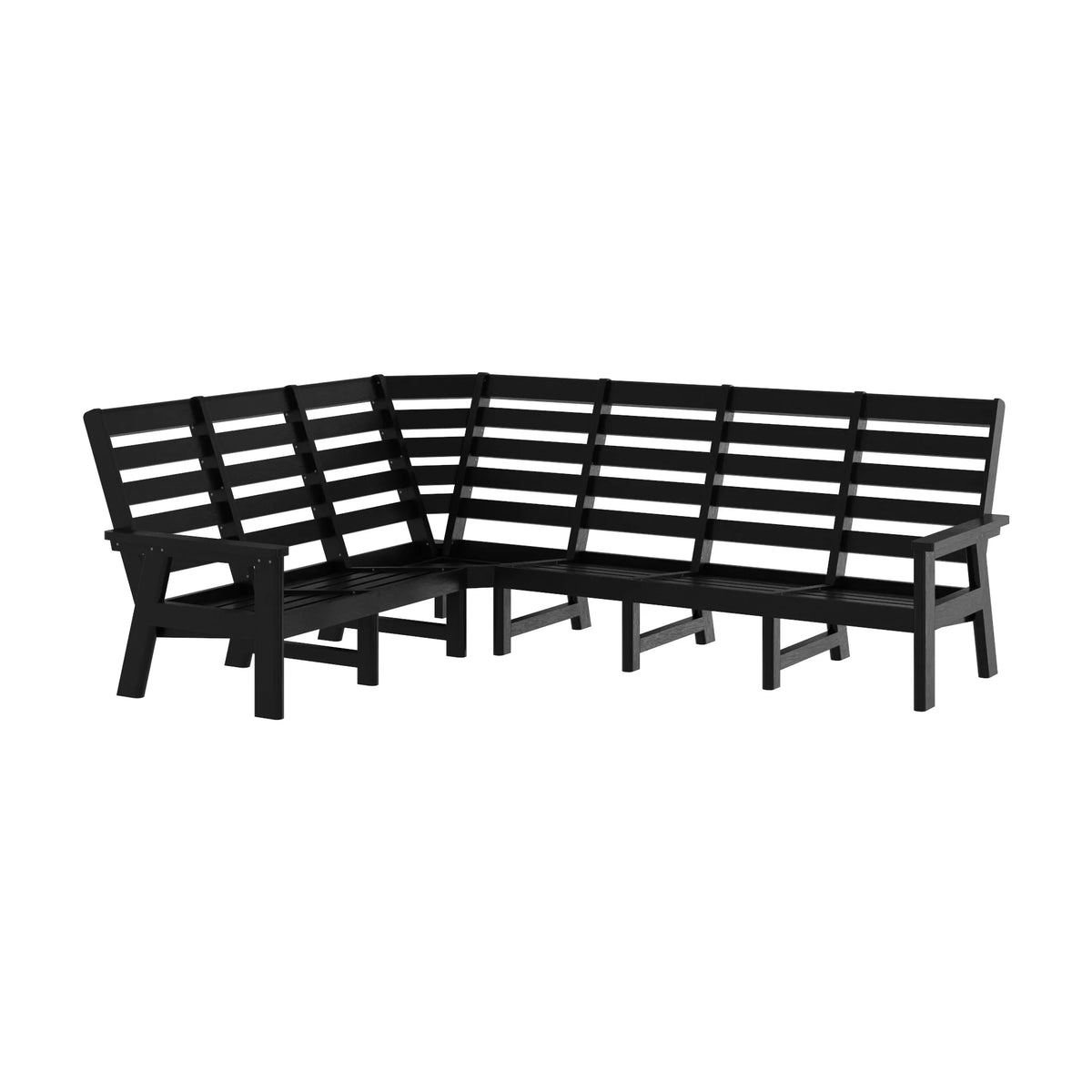 Charleston Sectional Corner Piece - Black-14