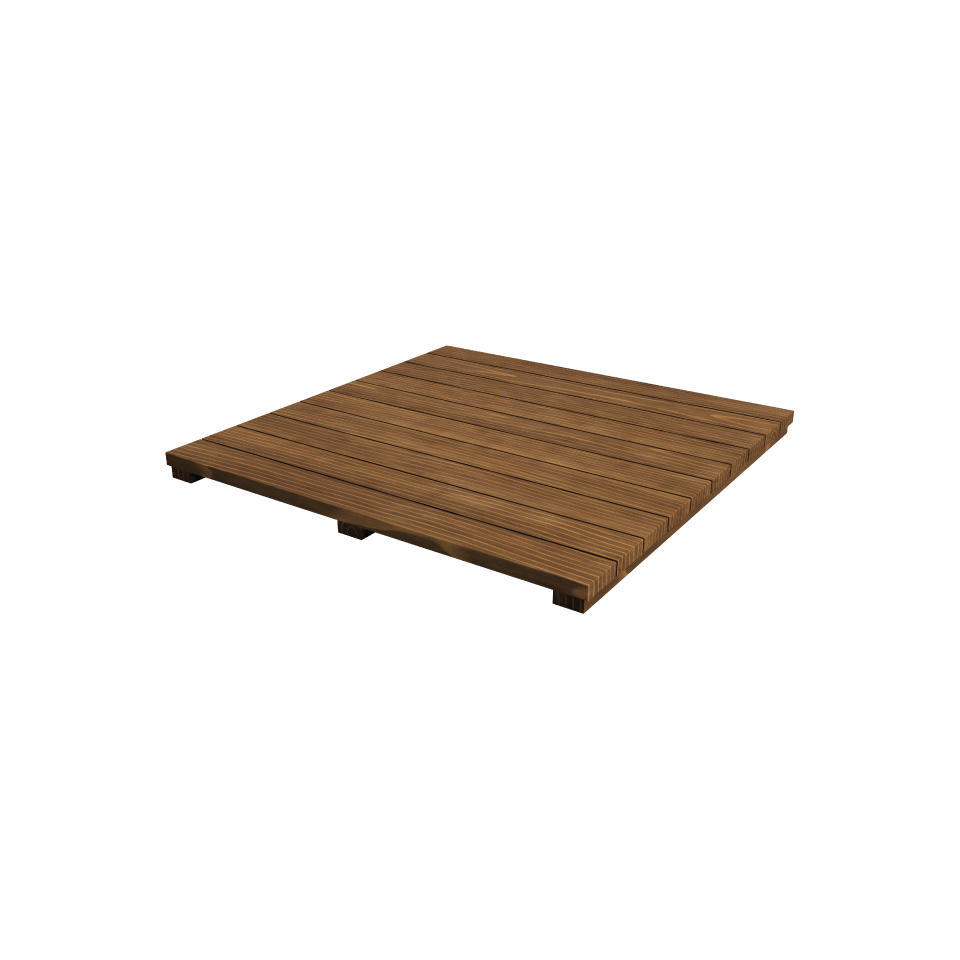 Big Green Egg acacia insert for modular nest