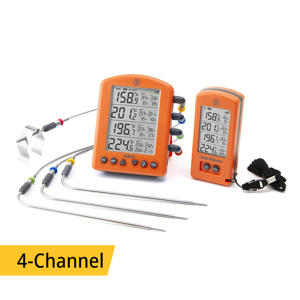 ThermoWorks Smoke X4® Long-Range Remote BBQ Alarm Thermometer