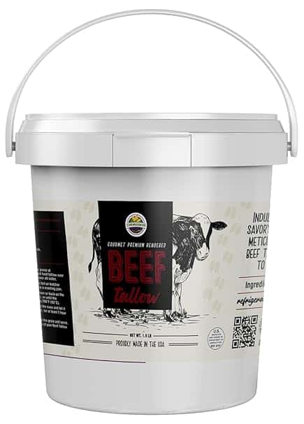 Cornhusker Kitchen Premium Rendered Beef Tallow Tub 1.5lbs