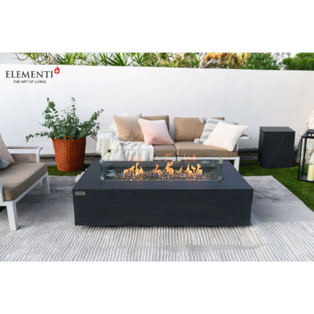 Elementi Plus - Cape Town Fire Table - Slate Black