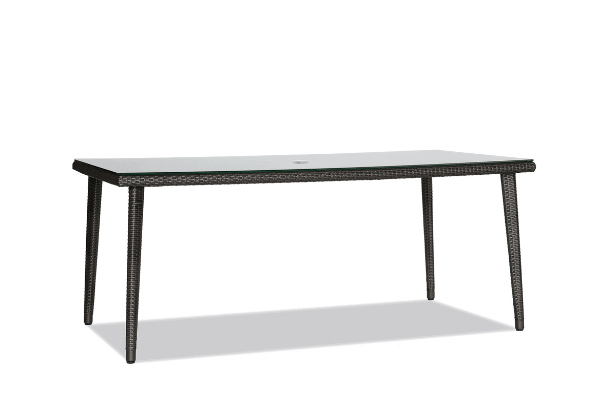Ratana Palm Harbor 71in x 38in Rectangular Dining Table with Glass