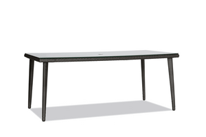 Ratana Palm Harbor 71in x 38in Rectangular Dining Table with Glass