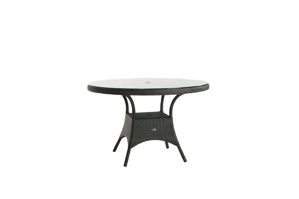 Ratana Palm Harbor 48in Round Dining Table with Glass