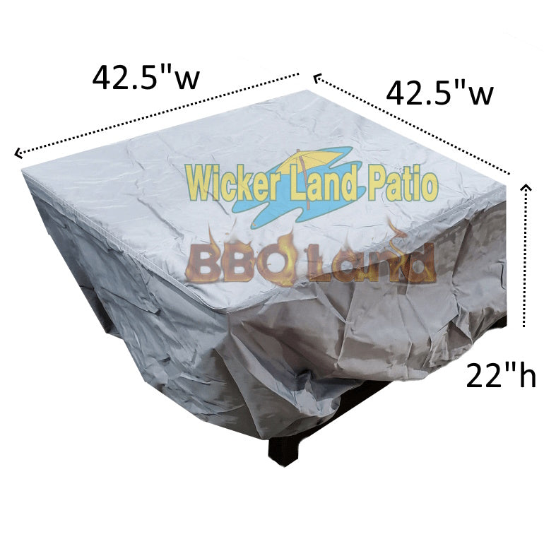 Fire Pit Cover, 50.5"W x 30.5"D x 18"H