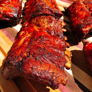 Hardcore Carnivore Red Seasoning ribs on grill