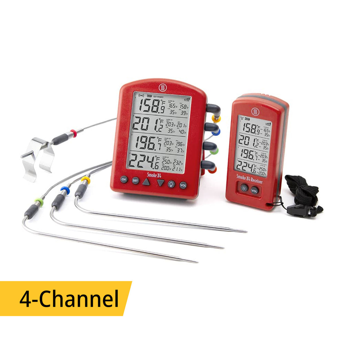 ThermoWorks Smoke X4® Long-Range Remote BBQ Alarm Thermometer