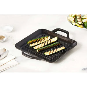 11" Cast Iron Chef Style Square Grill Pan