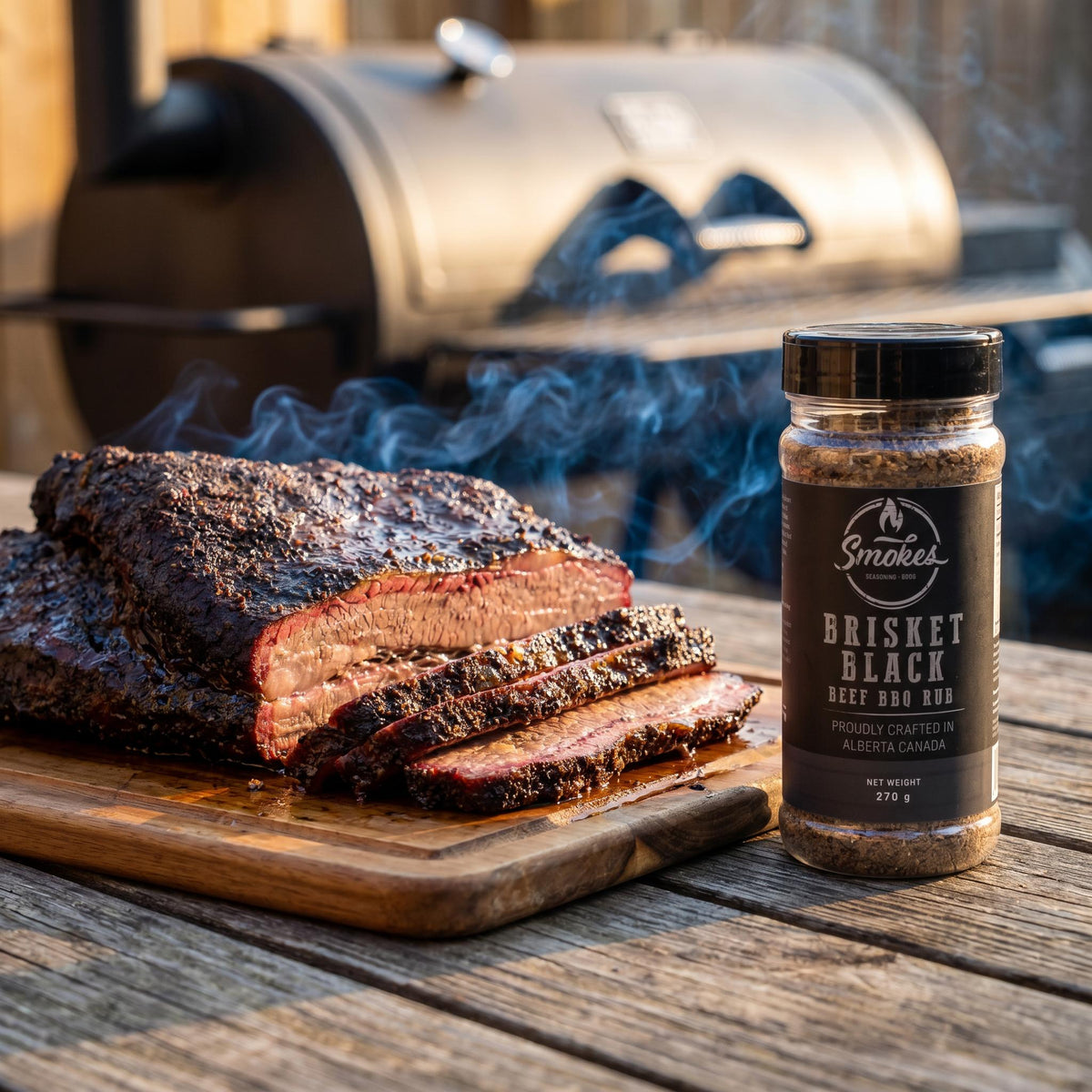 Smokes Brisket Black