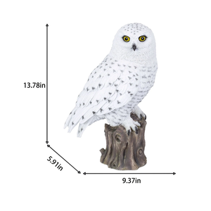 SOREAL Snowy Owl on Branch