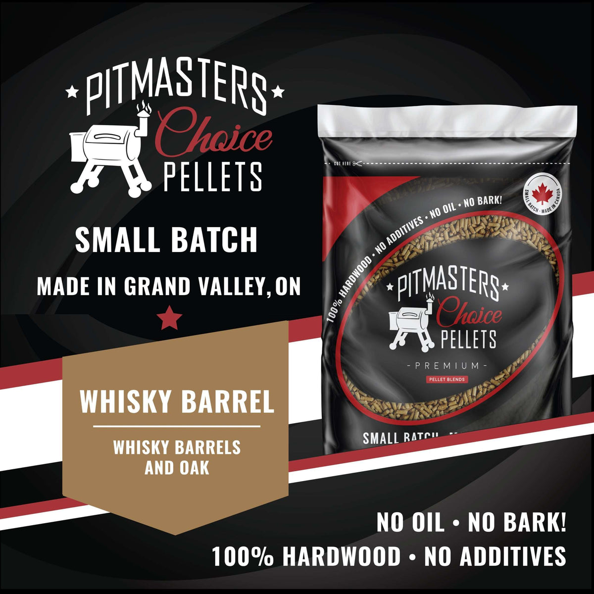 Pitmasters Choice Whisky Barrel Pellets 40lb