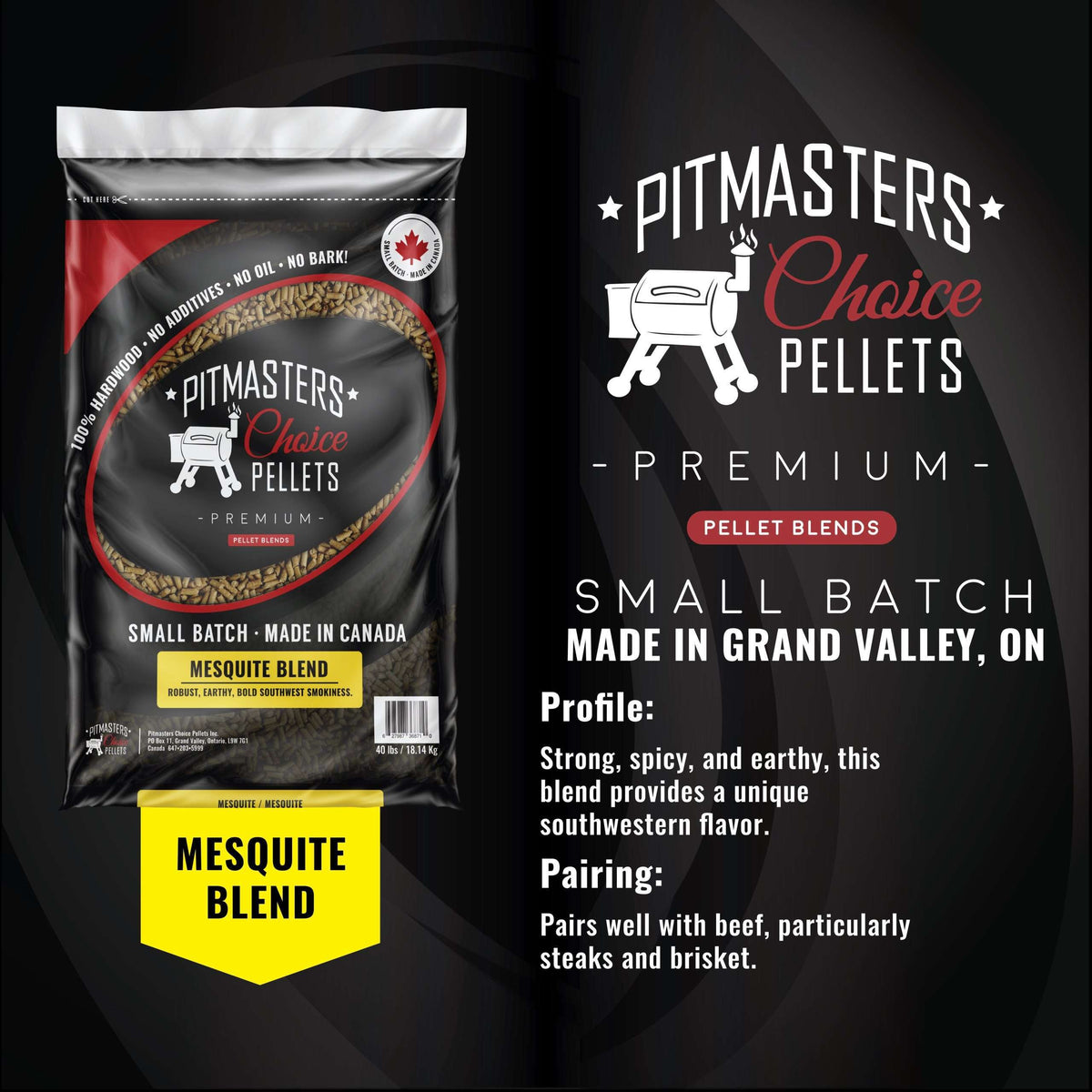 Pitmasters Choice Mesquite Blend Pellets 40lb