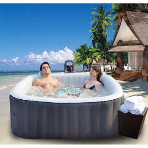 Alpine square bubble spa portable setup