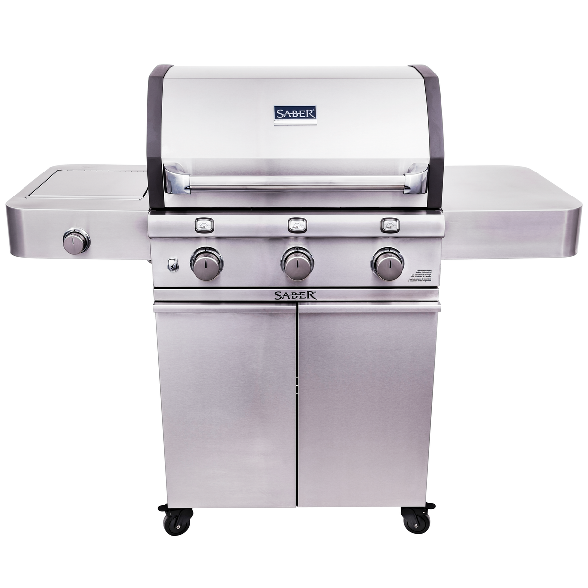 Saber 500 Deluxe Stainless 3-Burner Gas Grill (LP)