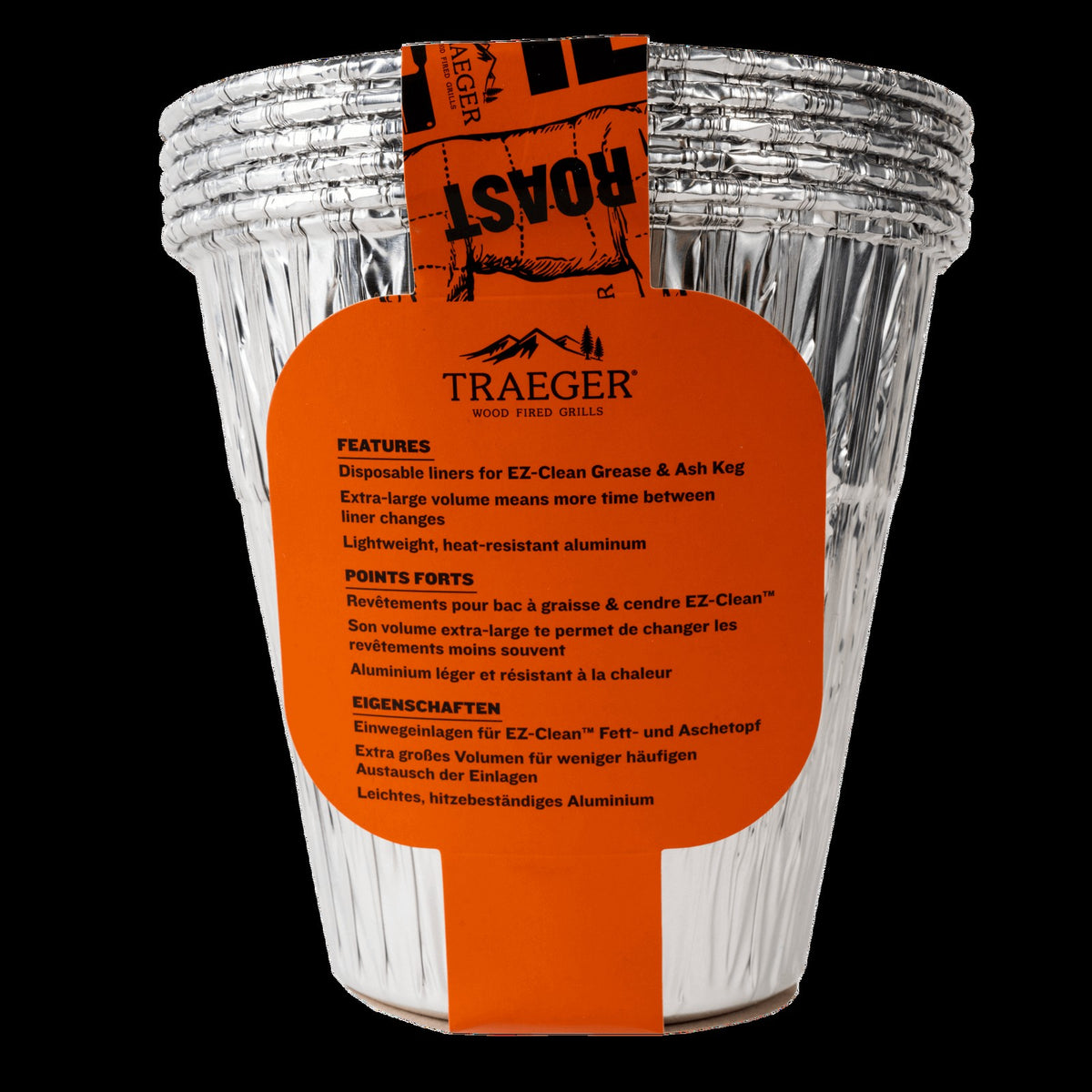 EZ-Clean Grease & Ash Keg Liner - 5 Pack