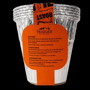 EZ-Clean Grease & Ash Keg Liner - 5 Pack