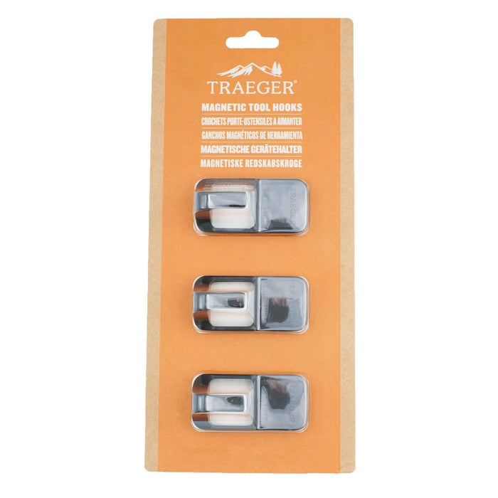 Traeger Grill Hopper Magnetic Tool Hooks - 3 Piece Set