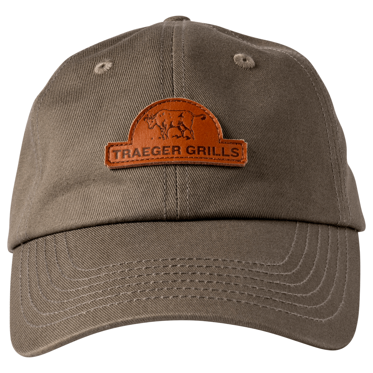Traeger Leather Patch Cow Hat