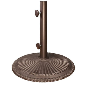 50lbs Cast Iron Classic Umbrella Base: Bronze