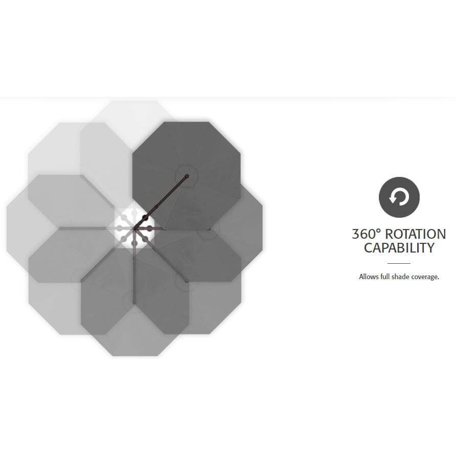 13' Octagon Cantilever Plus - Sunbrella Fabric