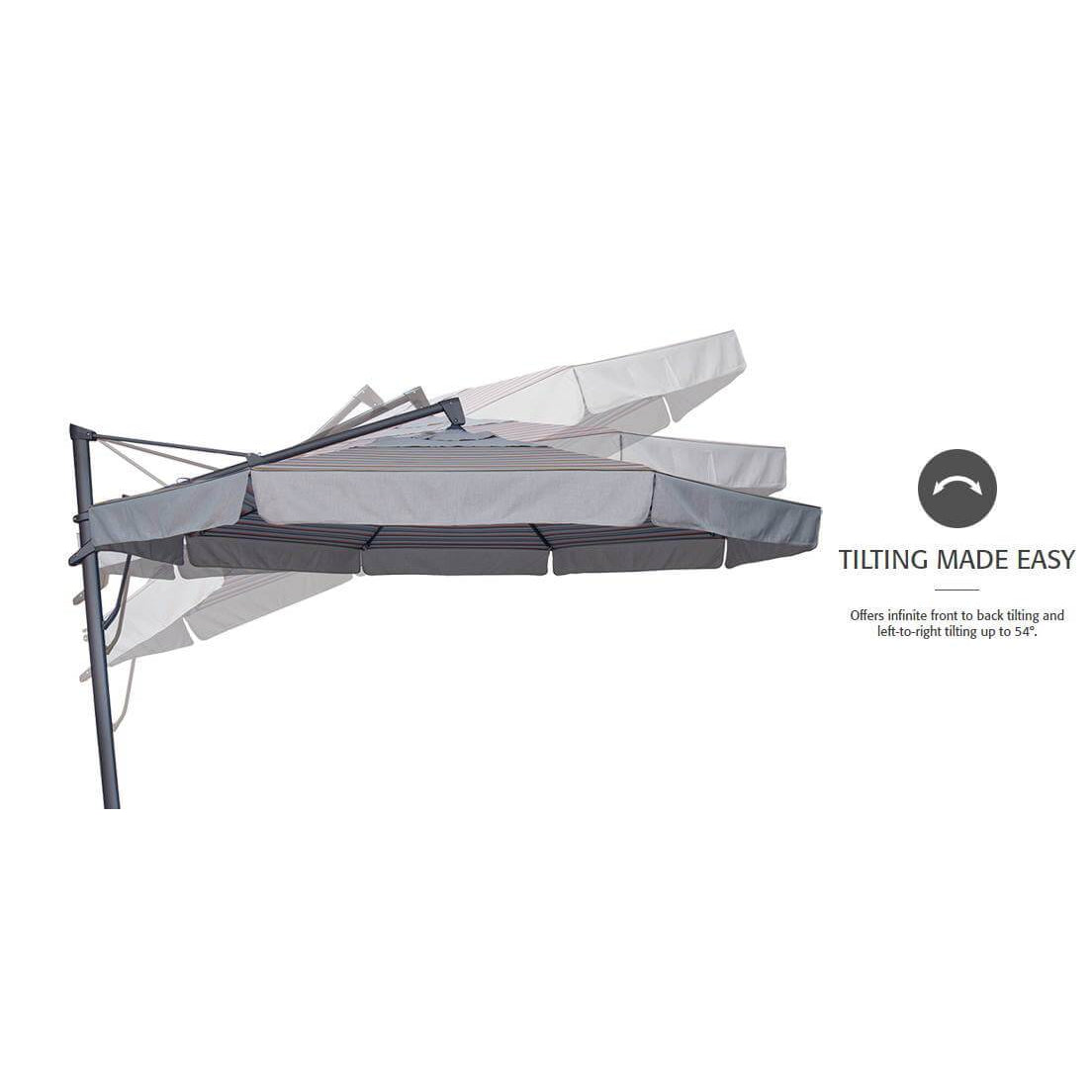 13' Octagon Cantilever Plus - Sunbrella Fabric