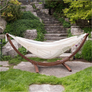 Vivere Double Natural Cotton Rope Hammock