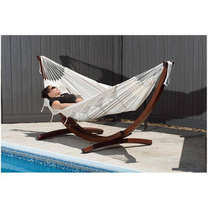 Vivere Double Natural Cotton Rope Hammock