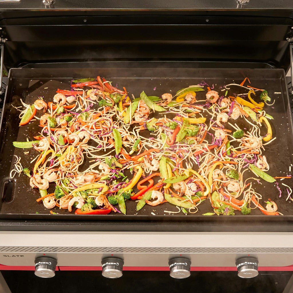 Slate 36" Rust-Resistant Griddle - Open Cart (Propane)