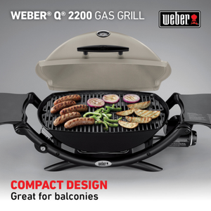 Weber Q 2200 Gas Grill Titanium LP