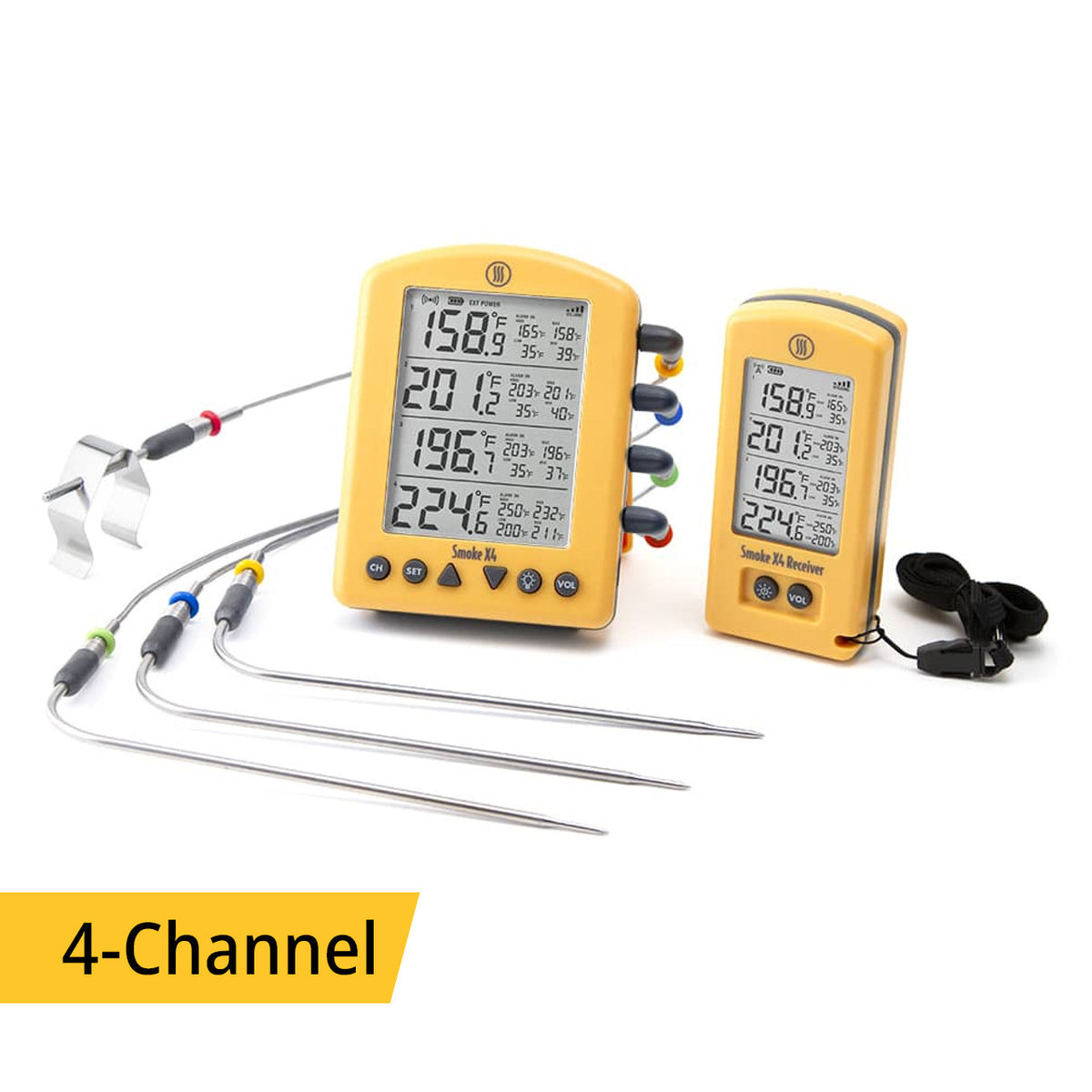 ThermoWorks Smoke X4® Long-Range Remote BBQ Alarm Thermometer