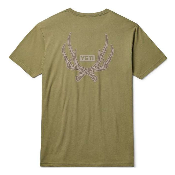 Antler Badge Short Sleeve T-Shirt Military Green
