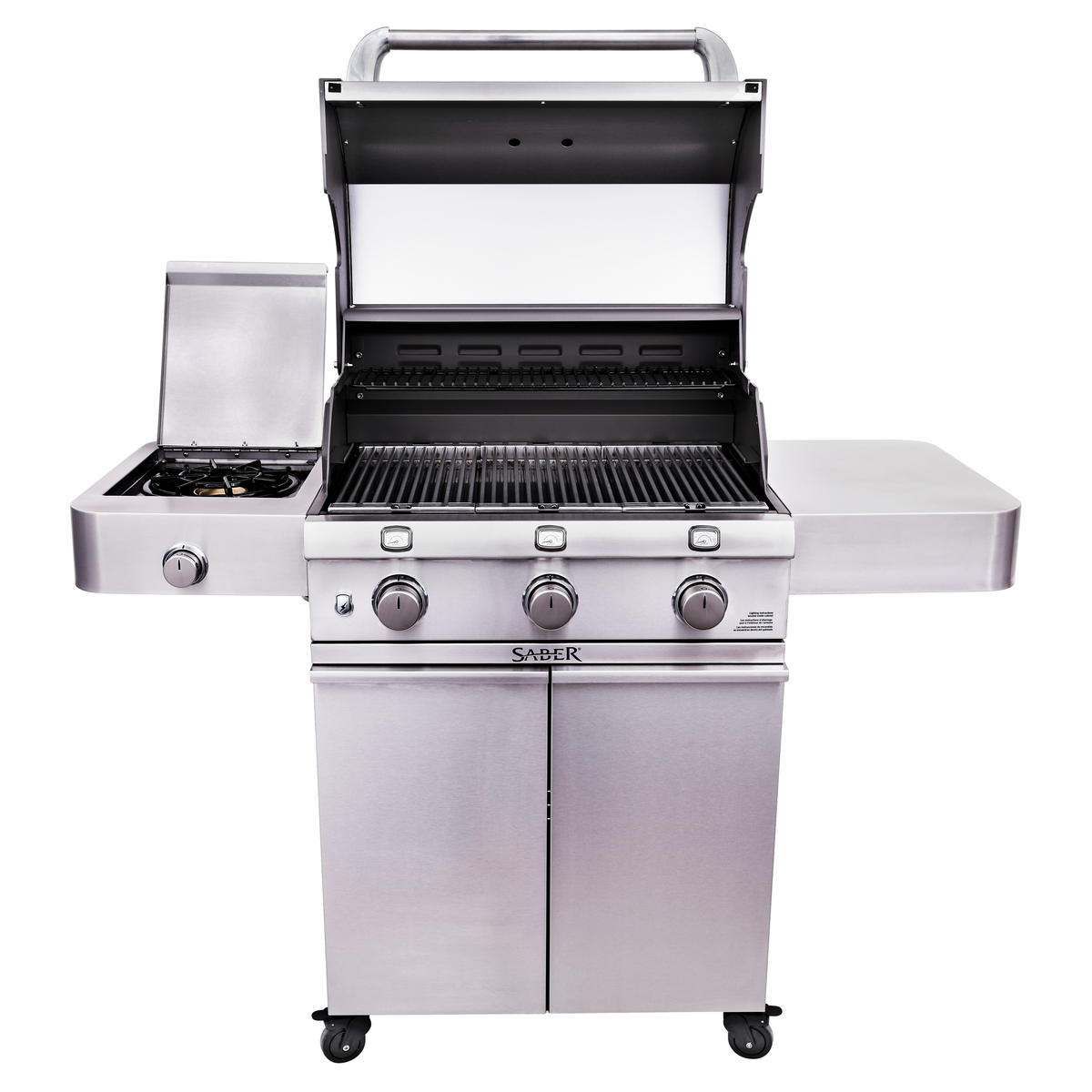 Saber 500 Deluxe Stainless 3-Burner Gas Grill (LP)