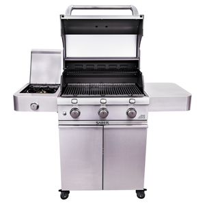 Saber 500 Deluxe Stainless 3-Burner Gas Grill (LP)