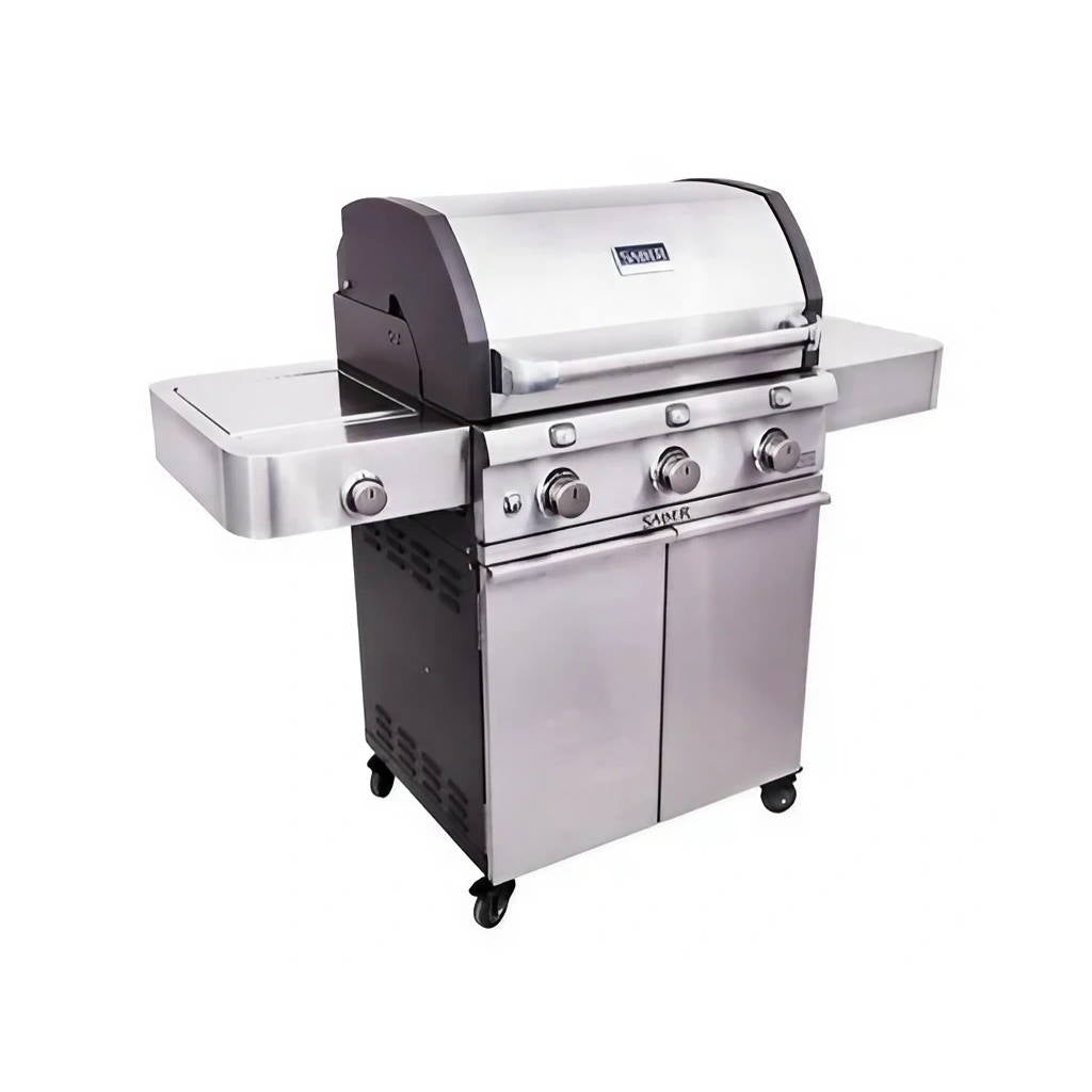 Deluxe Stainless 3-Burner Gas Grill
