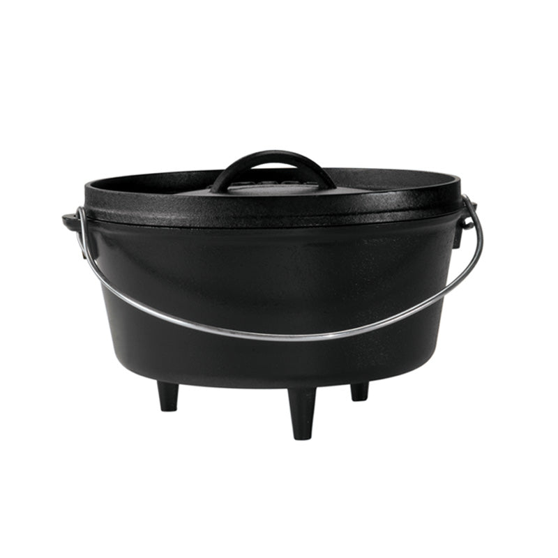 Lodge Chef Logic Cast Iron Deep Camp Dutch Oven 8qt/12"