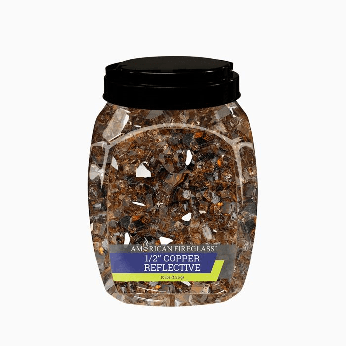 1/2" Reflective Fire Glass 10 lbs