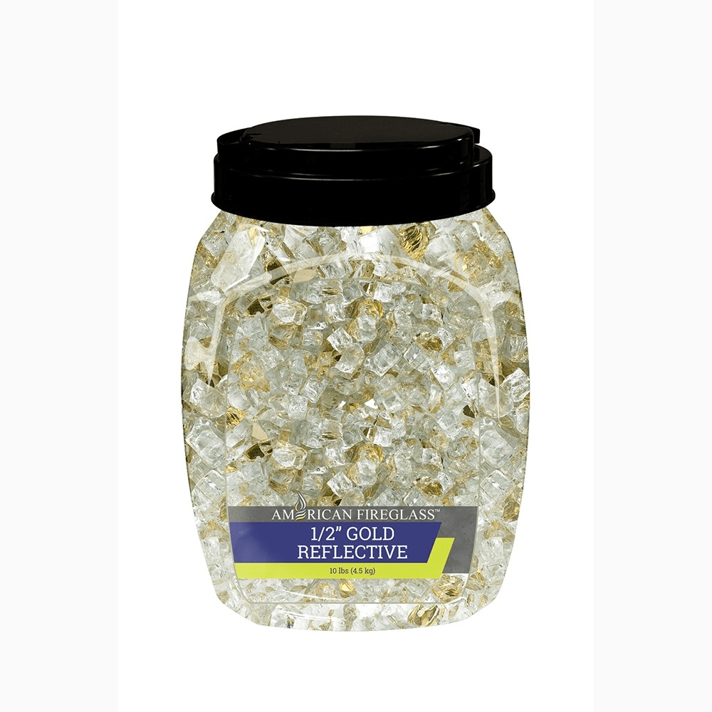 1/2" Reflective Fire Glass 10 lbs