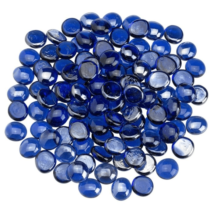 American Fire Glass Royal Blue Luster Fire Beads