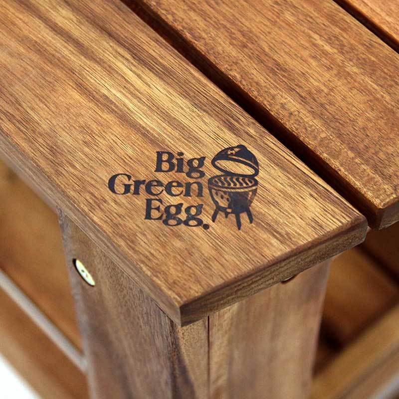 Big Green Egg Barbeque Acacia Wood Table