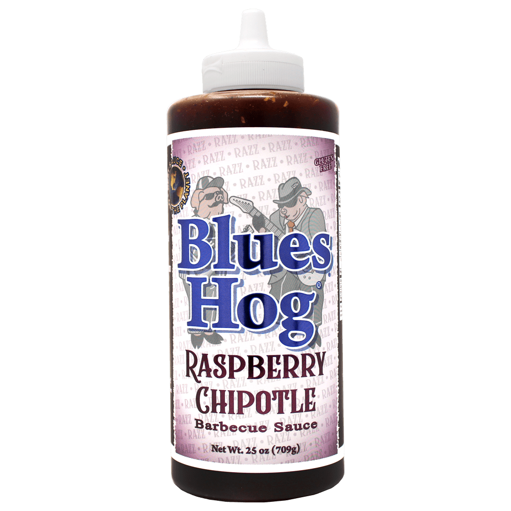Blues Hog Rubs, Sauces & Brines Blues Hog Raspberry Chipotle BBQ Sauce Squeeze Bottle 25 oz.