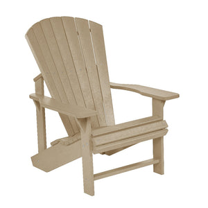 C.R. Plastic Products Furniture - Chairs Beige-07 C01 Classic Adirondack